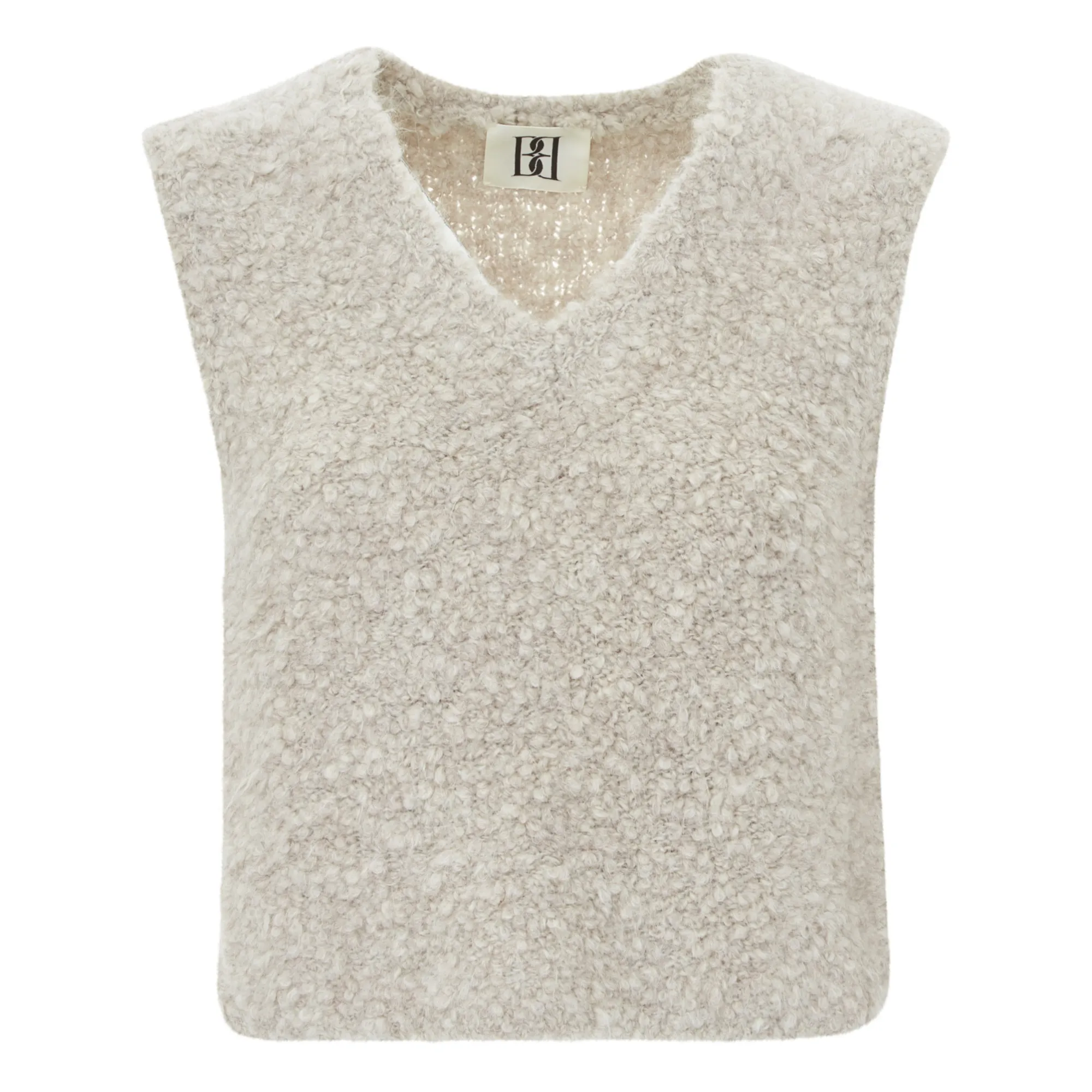 By Malene Birger Grey Kelsey Alpaca And Wool Sleeveless Sweater