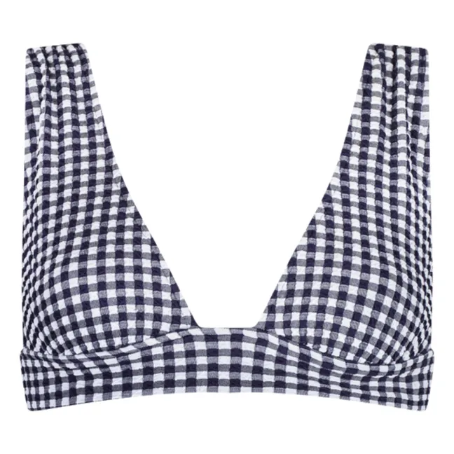 Haut de Maillot L'Ensorcelant Vichy | Bleu marine