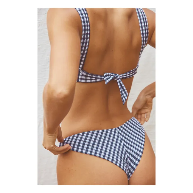Haut de Maillot L'Ensorcelant Vichy | Bleu marine