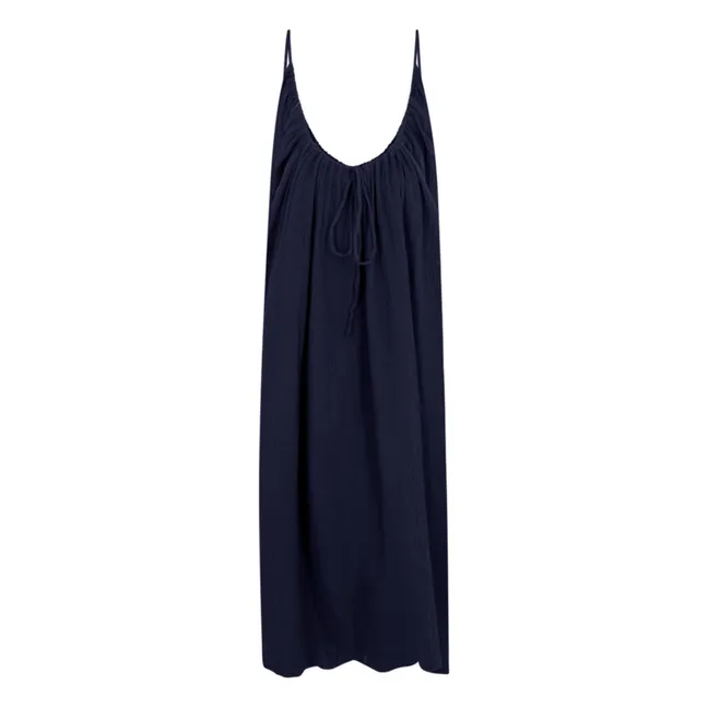 Robe Gaze de Coton | Bleu marine