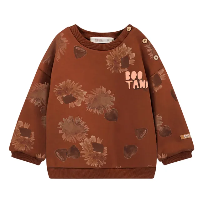 Sweatshirt aus Bio-Baumwolle Chestnut | Schokoladenbraun