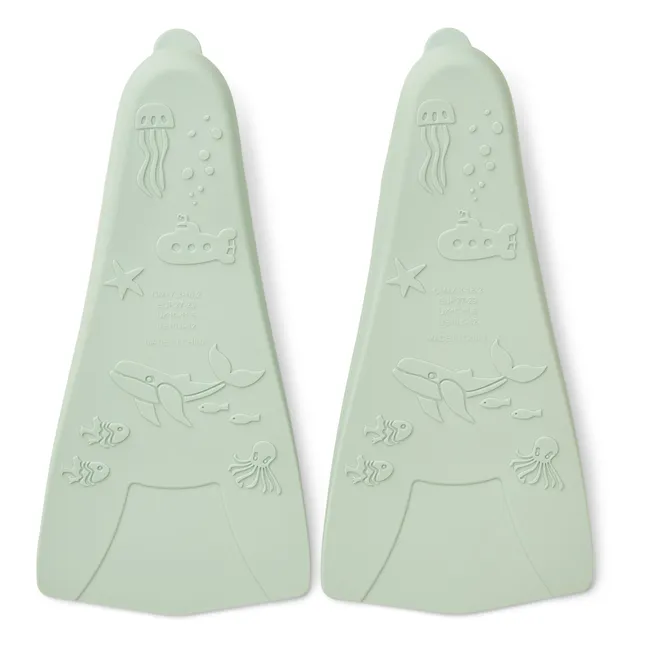Gustav Silicone Flippers | Pale green