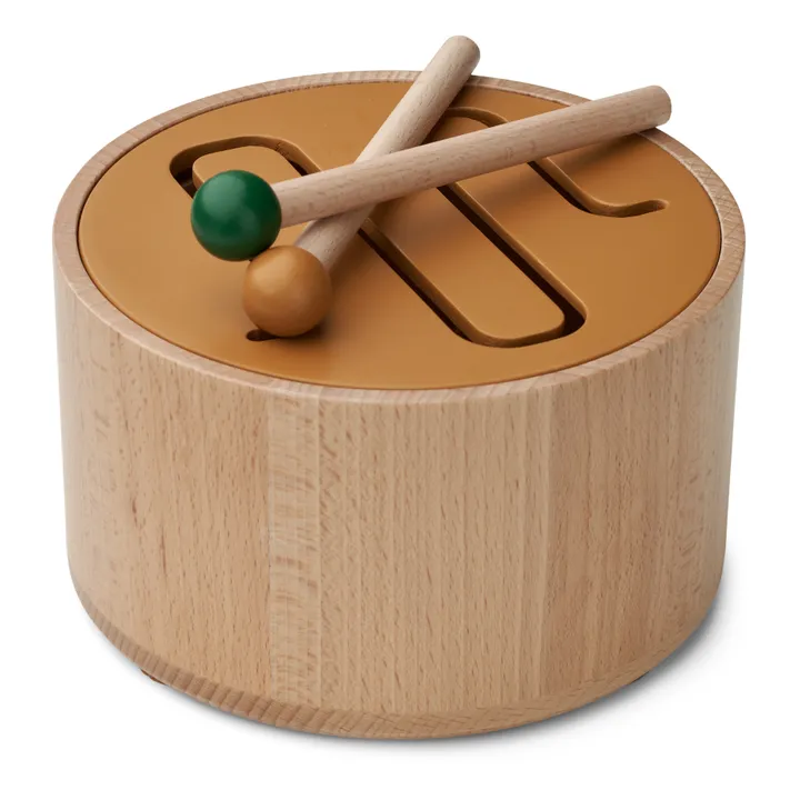Pete Wooden Drum | Green- Product image n°0