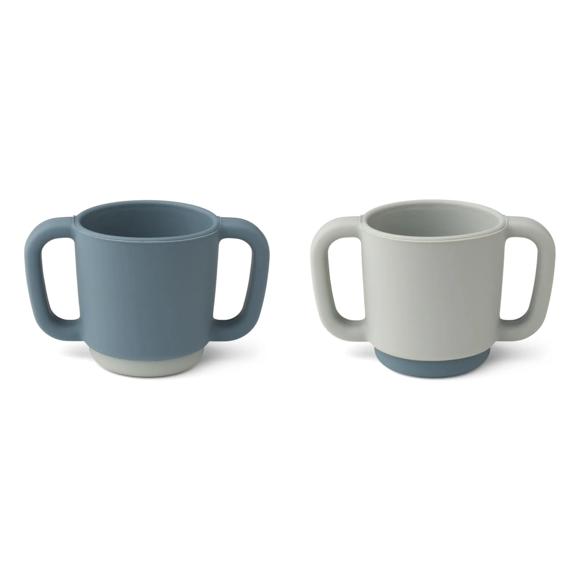 Liewood Blue Alicia Silicone Learning Cups - Set Of 2