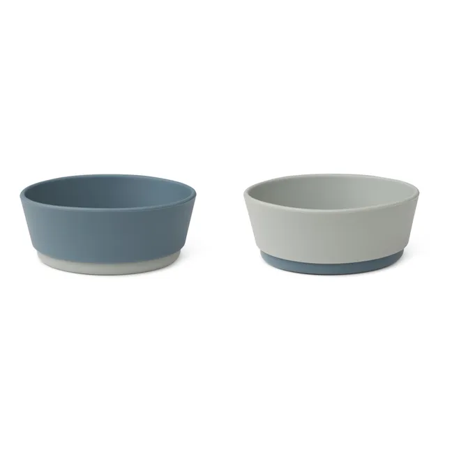 Clarke Silicone Bowls - Set of 2 | Blue