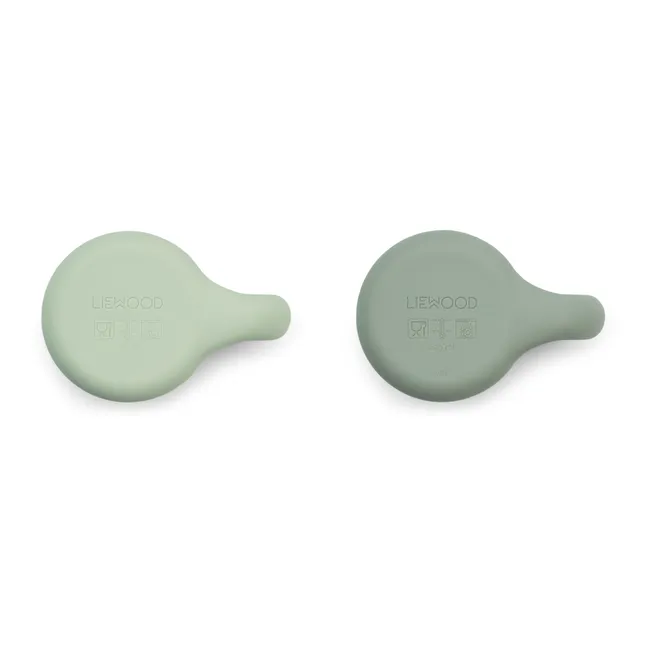 Kylie Silicone Mugs - Set of 2 | Pale green