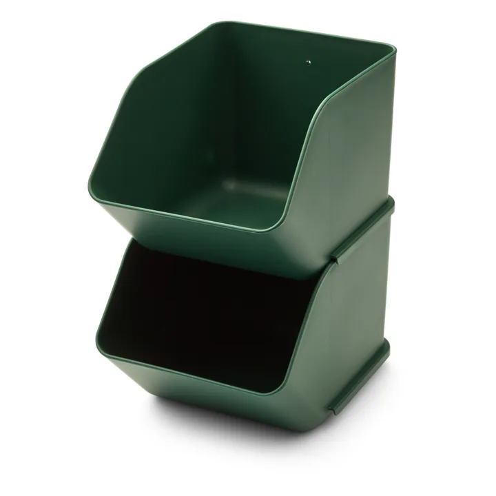 Contenitore da scrivania Rosemary - Set di 2 | Verde scuro- Immagine del prodotto n°0