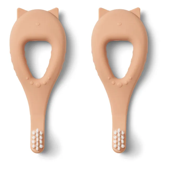 Janelle Silicone Baby Toothbrushes - Set of 2 | Tuscany rose