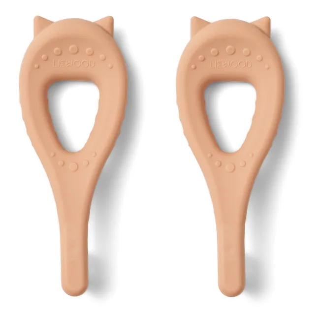 Janelle Silicone Baby Toothbrushes - Set of 2 | Tuscany rose