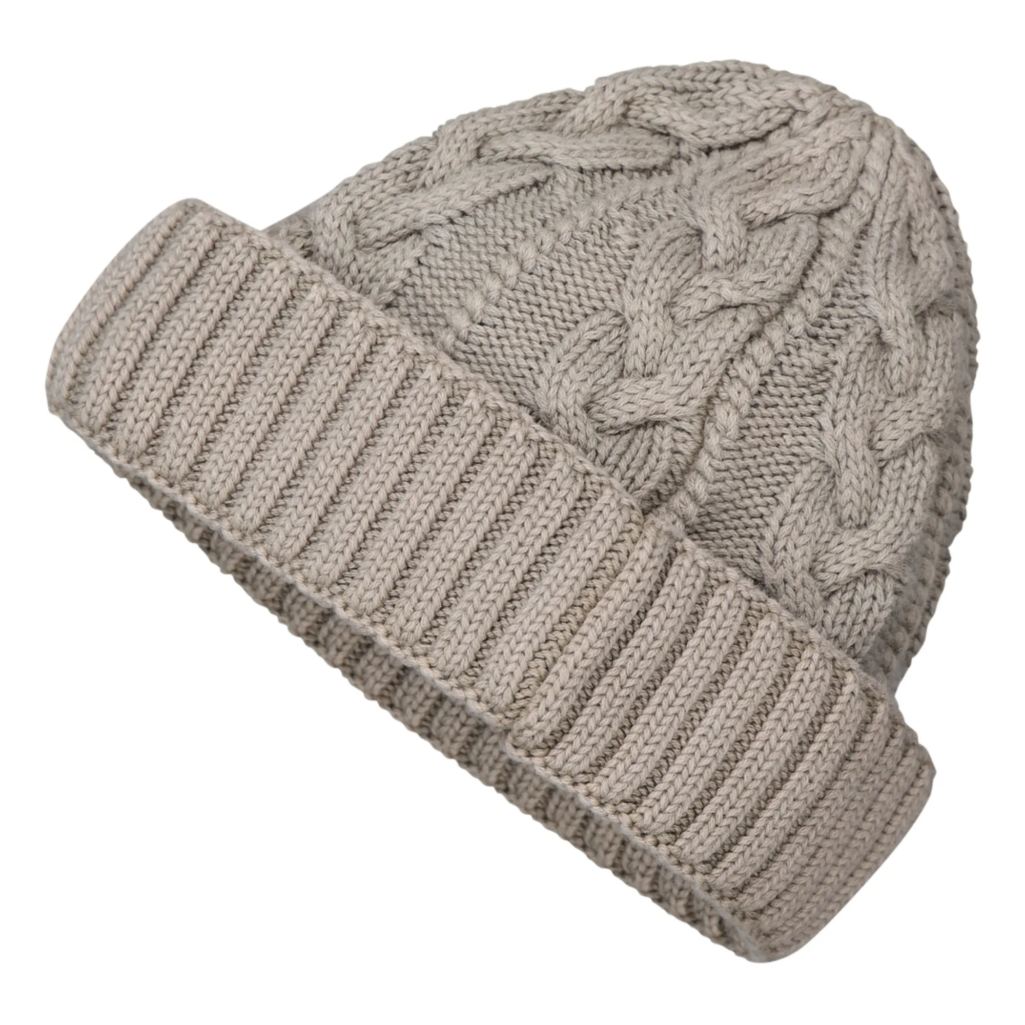 Bonnet Cable 6619 Coton Bio | Beige- Image produit n°2