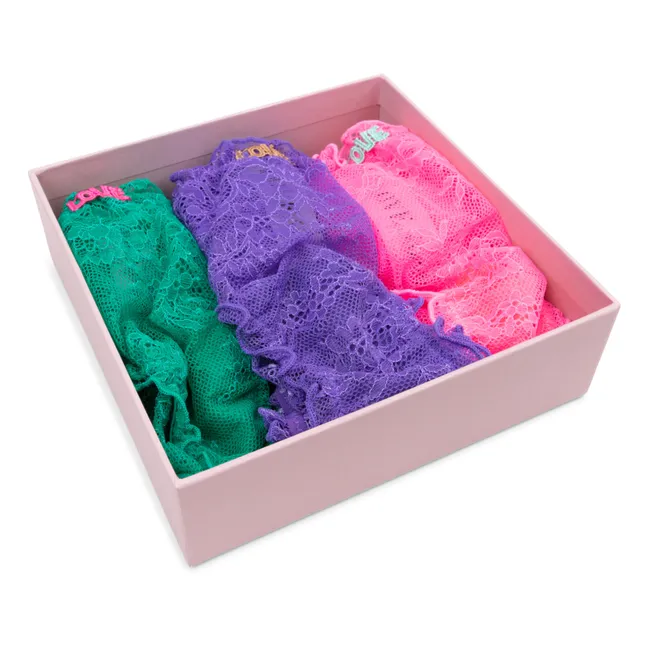 Set of 3 Lola panties | Pink