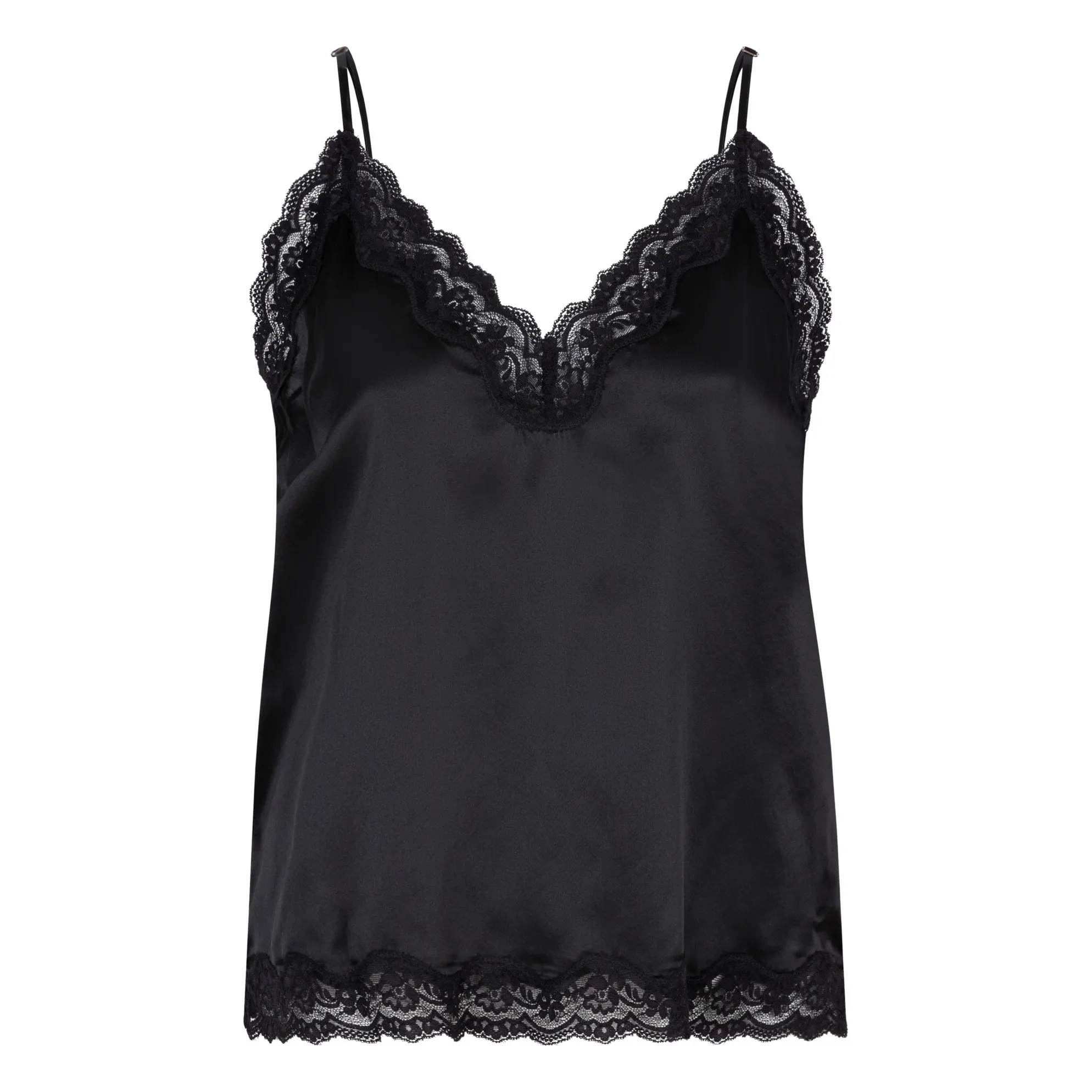 Love Stories Black Pip Silk Camisole