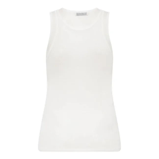 Organic Cotton Singlet Tank Top | White