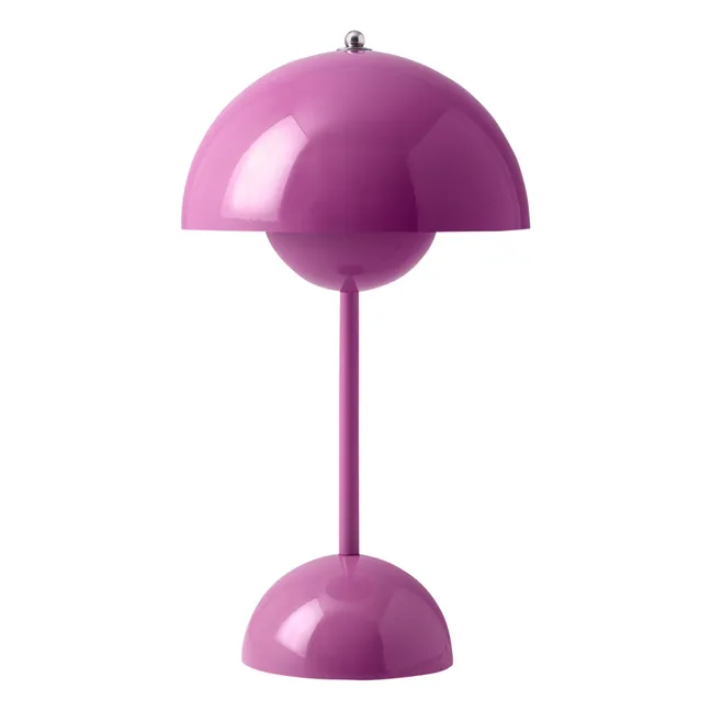 Lampe à poser portative Flowerpot VP9, Verner Panton | Rose