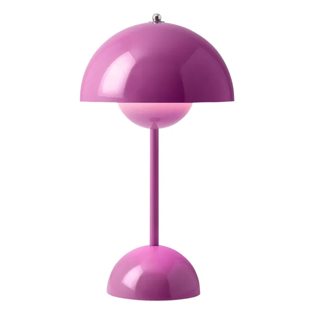 Lampe à poser portative Flowerpot VP9, Verner Panton | Rose