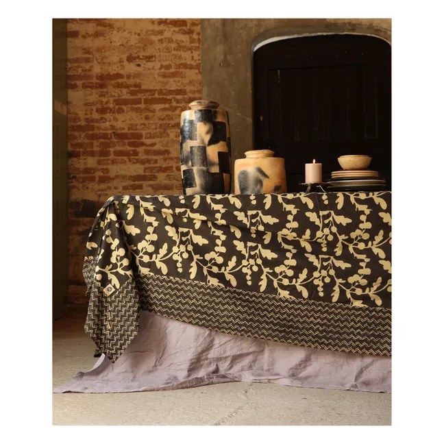 Nappe en coton Doing Goods x Smallable | Noir/Blanc