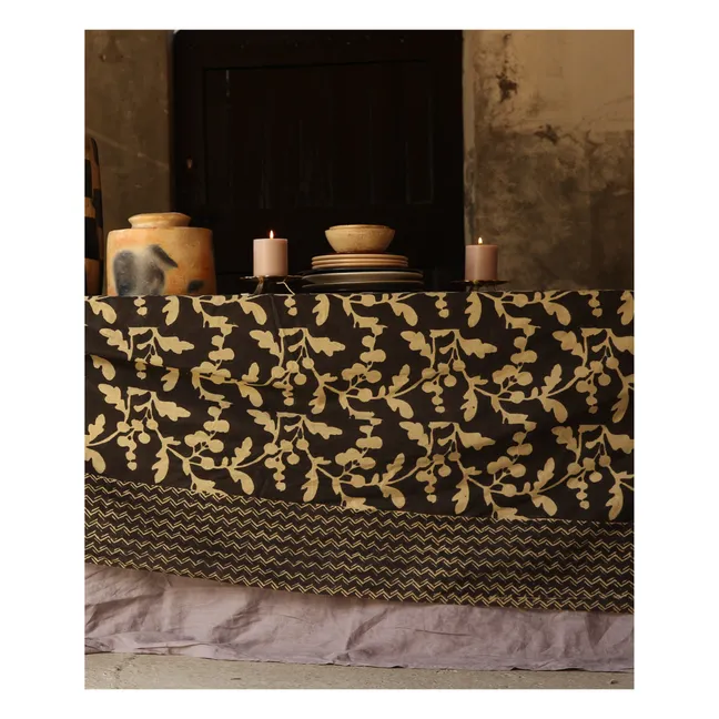 Nappe en coton Doing Goods x Smallable | Noir/Blanc