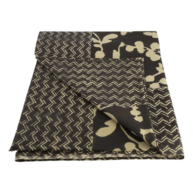 Nappe en coton Doing Goods x Smallable | Noir/Blanc