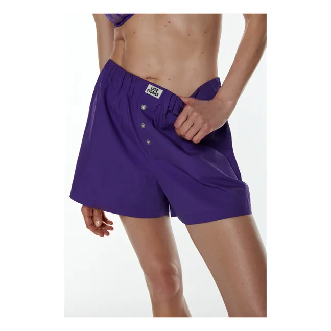 James Pyjama Shorts | Purple