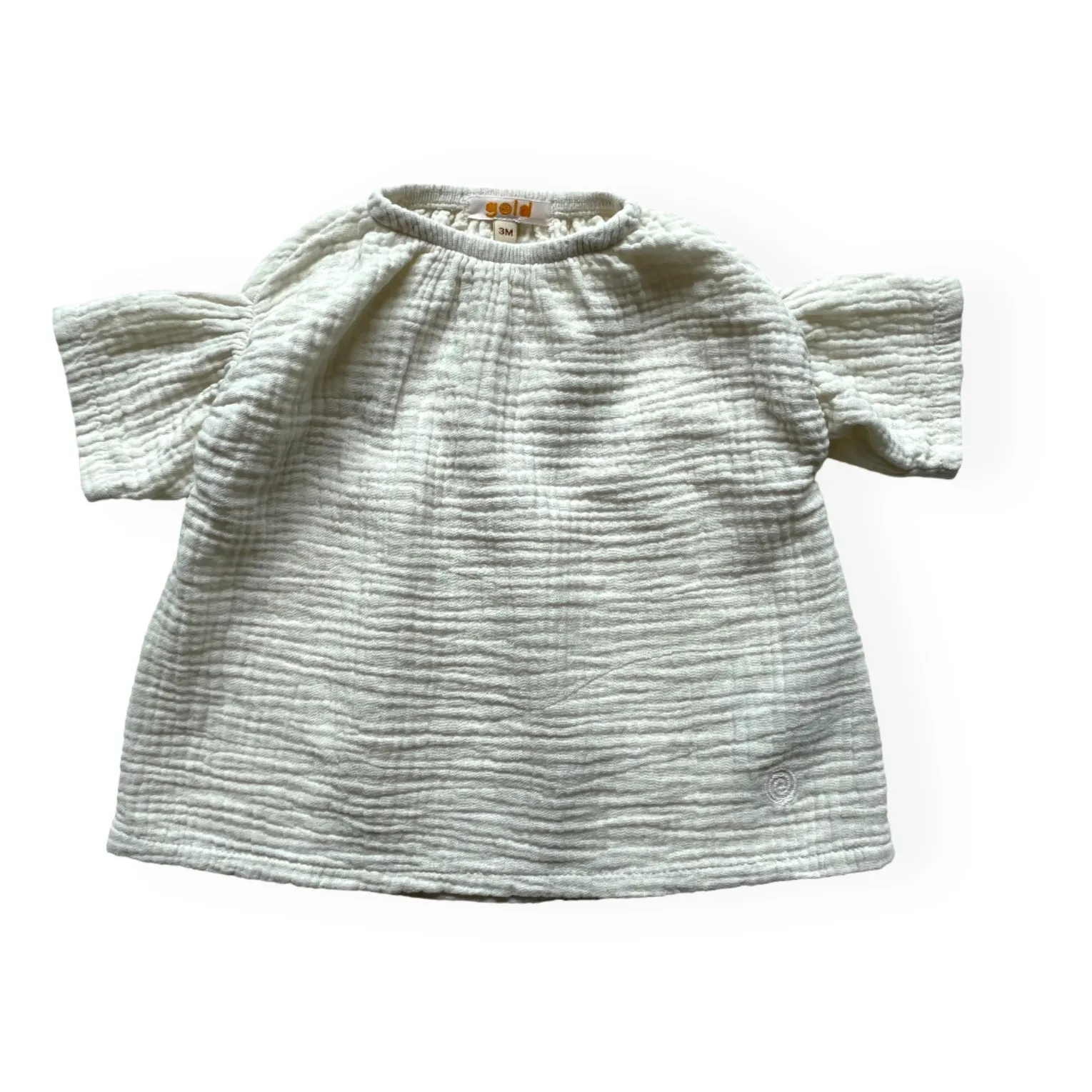 Gold, Olalala Light Grey Dez Organic Cotton Dress