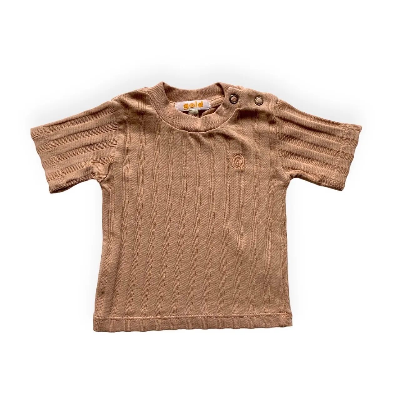 Gold, Olalala Camel Tren Organic Cotton T-Shirt