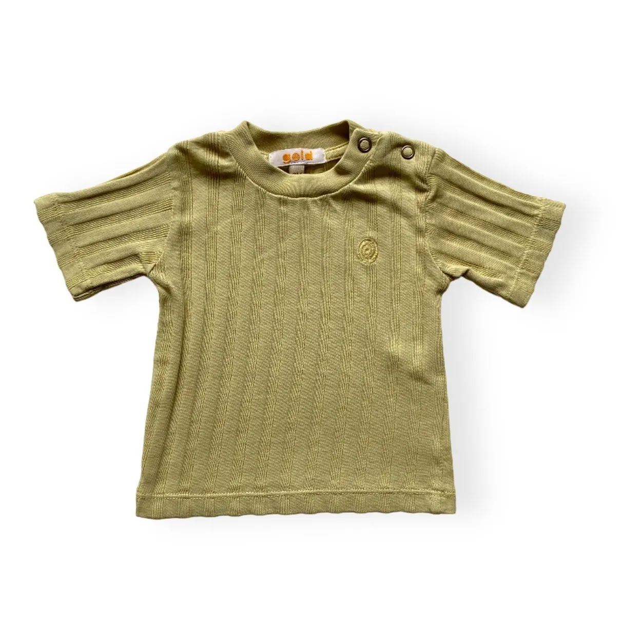 Gold, Olalala Mustard Tren Organic Cotton T-Shirt