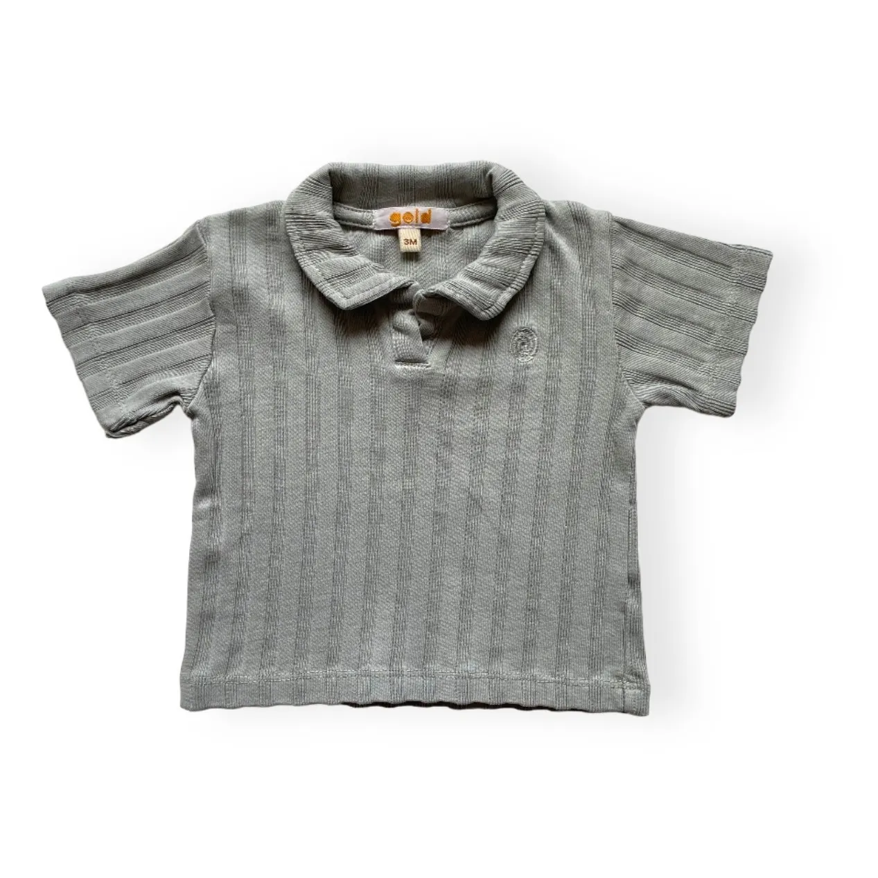 Gold, Olalala Bluish Grey Polly Organic Cotton Polo Shirt