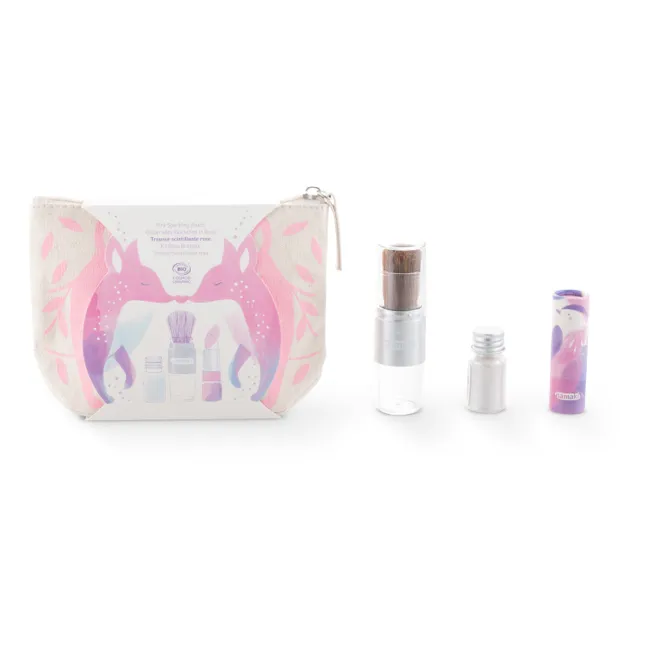 Glitzerndes Federmäppchen Fuchs | Rosa