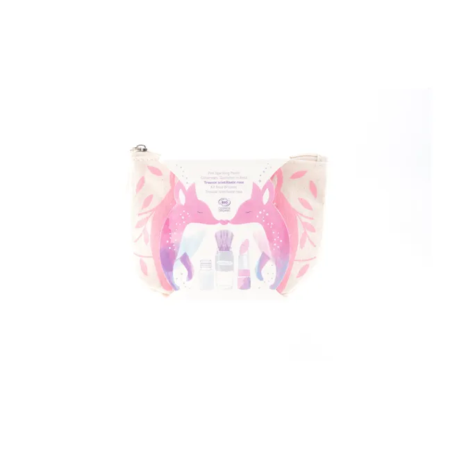 Glitzerndes Federmäppchen Fuchs | Rosa