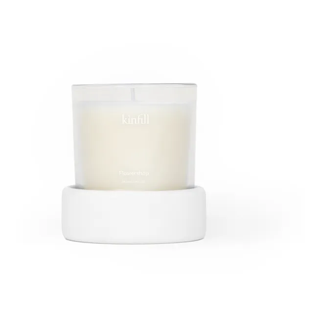 Flowershop scented candle | White