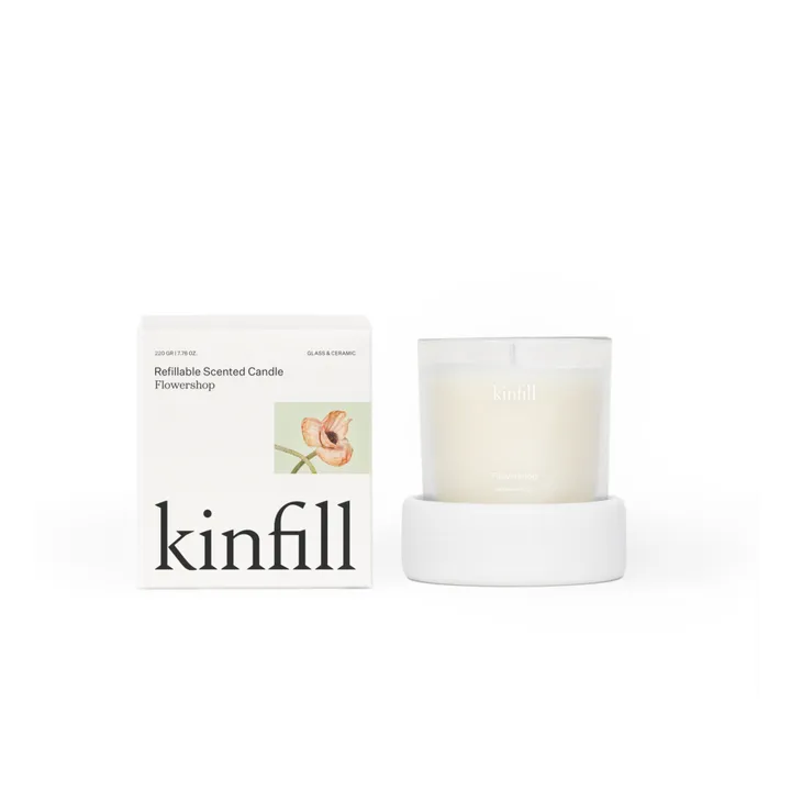 Flowershop scented candle | White- Product image n°3