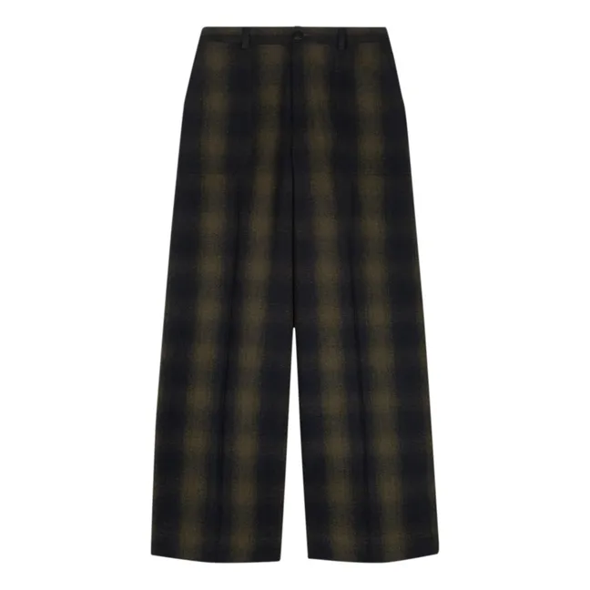 Oliver Carreaux Wool Flannel Trousers | Khaki