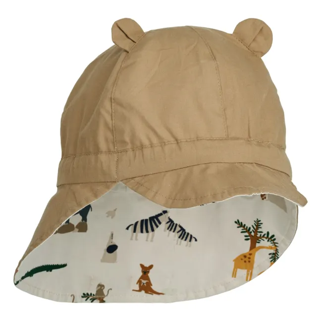 Gorm Organic Cotton Reversible Baby Hat | Camel