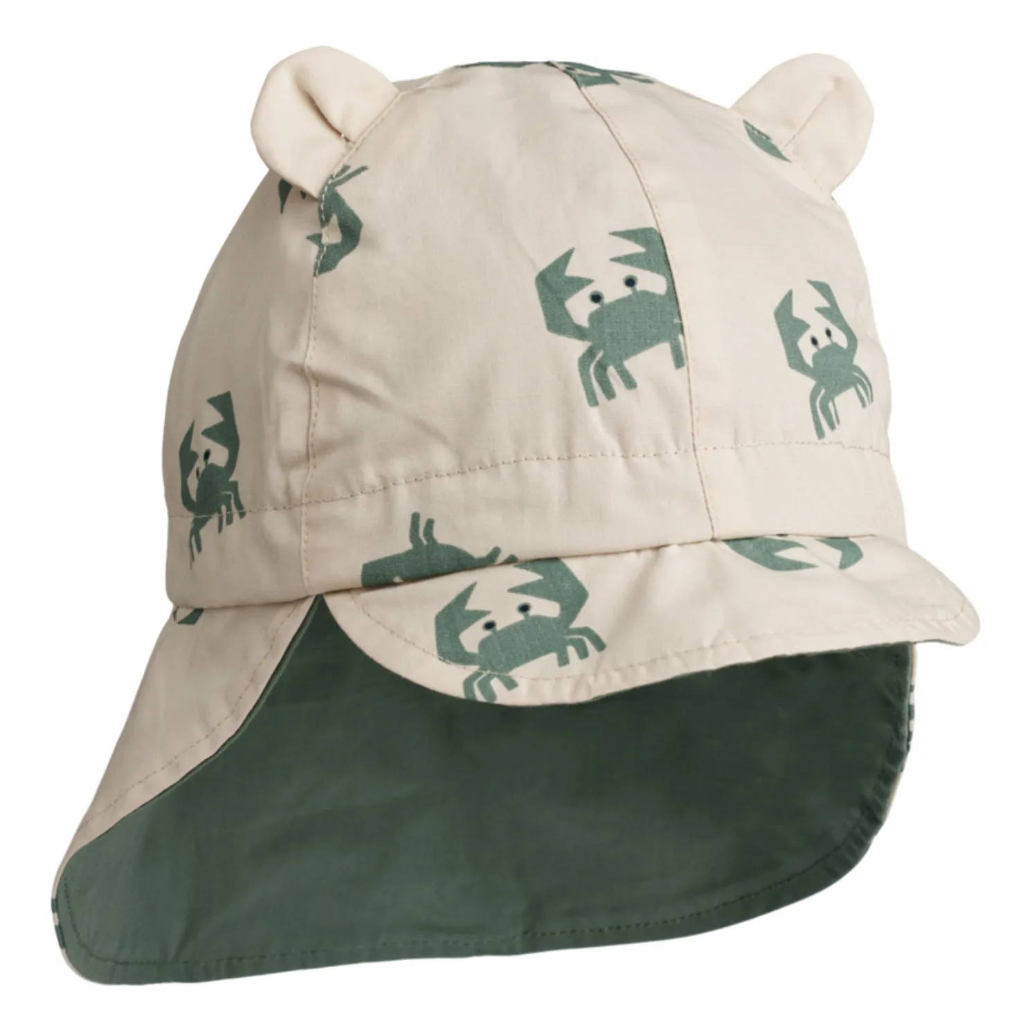 Liewood Sage Gorm Organic Cotton Reversible Baby Hat