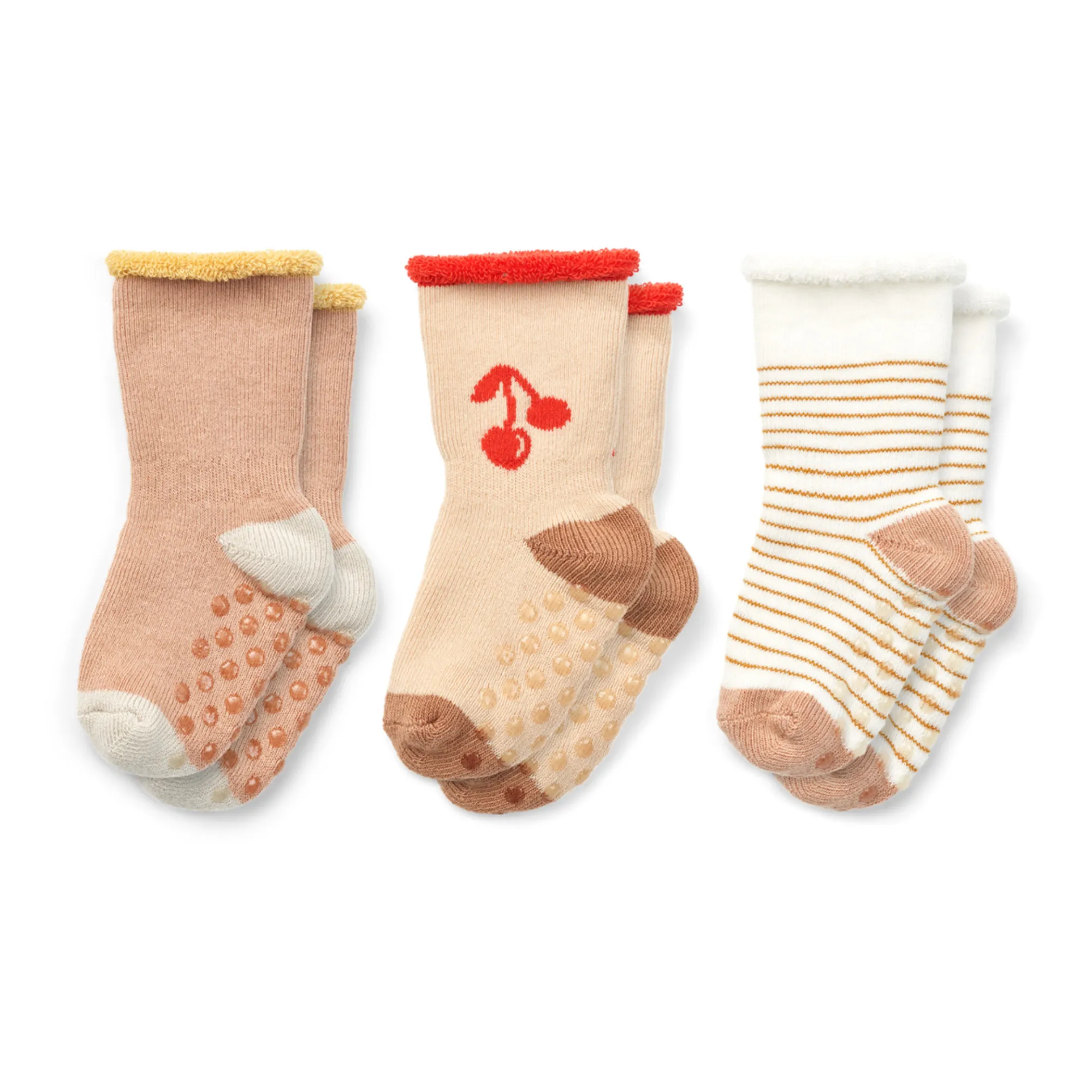 Liewood Pale Pink Pack Of 3 Eloy Non-Slip Socks