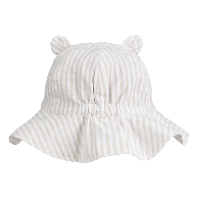 Amelia Organic Cotton Ear Hat | White