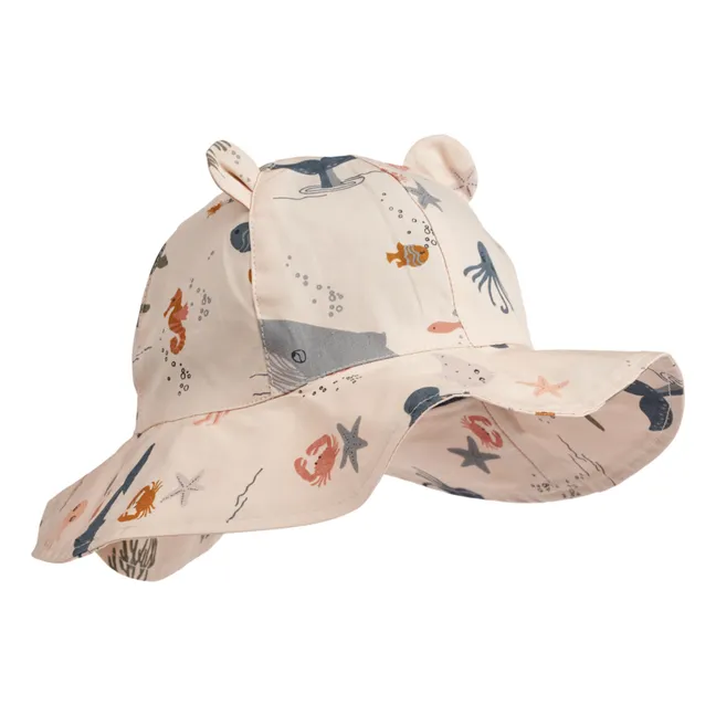 Sombrero de orejas Amelia de algodón ecológico | Crudo