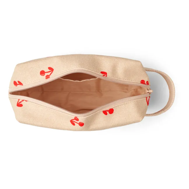 Trine Organic Cotton Pencil Case | Cherries/Apple blossom