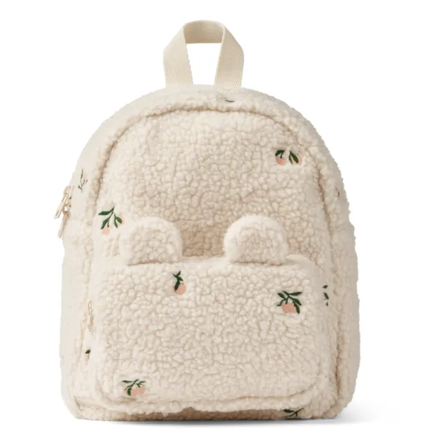 Allan Backpack Embroidered Recycled Fibres | Ecru