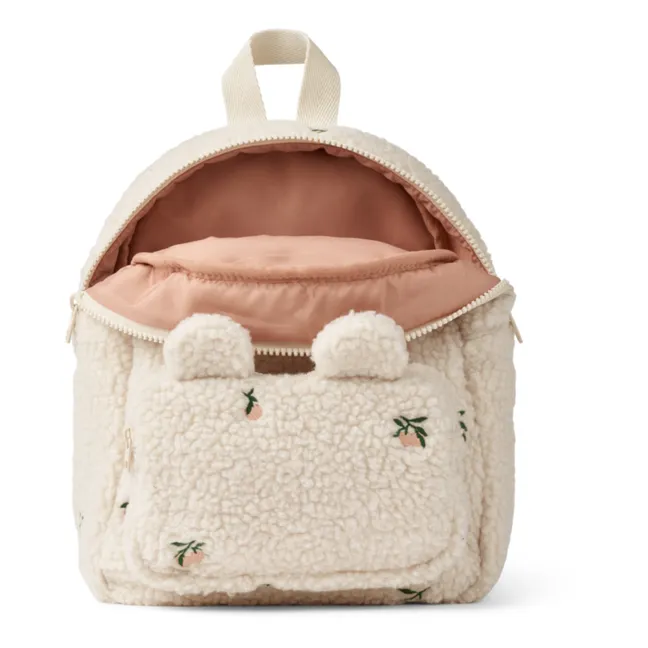 Allan Backpack Embroidered Recycled Fibres | Ecru