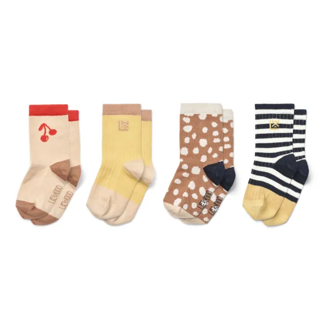 Set of 4 Silas Socks | Beige