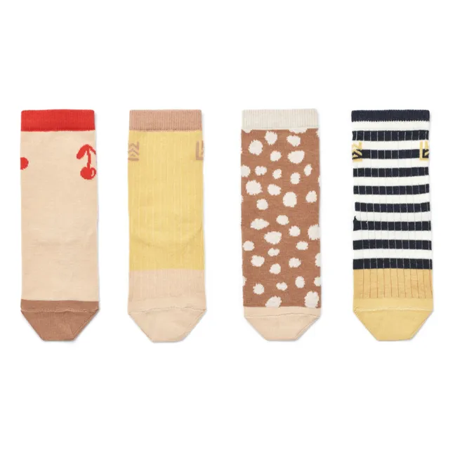 Set of 4 Silas Socks | Beige