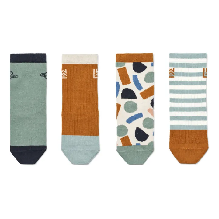 Lot 4 Chaussettes Silas | Bleu- Image produit n°1
