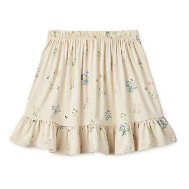 Hellvi Floral Skirt | Ecru