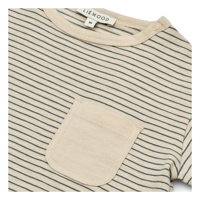 Dodoma Striped Baby T-shirt | Ecru