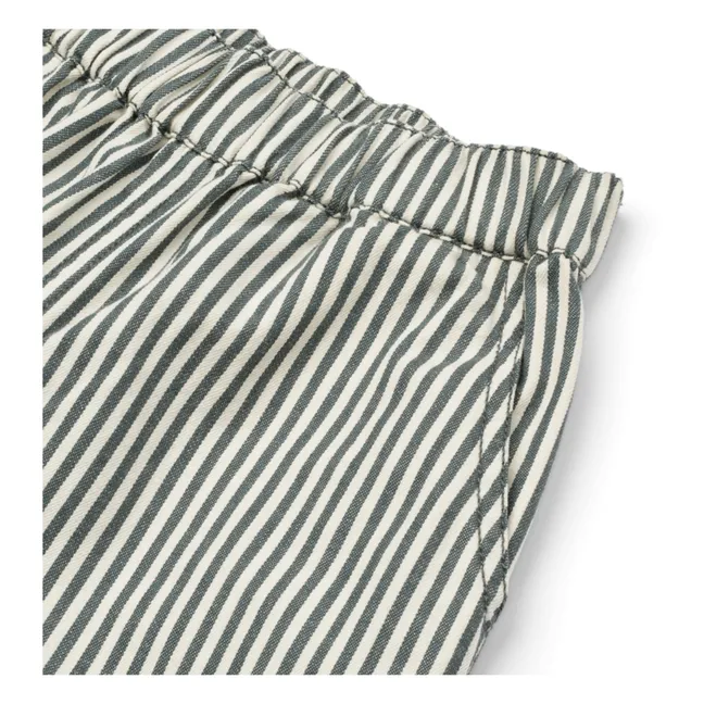 Ayo Striped Shorts | Grey blue