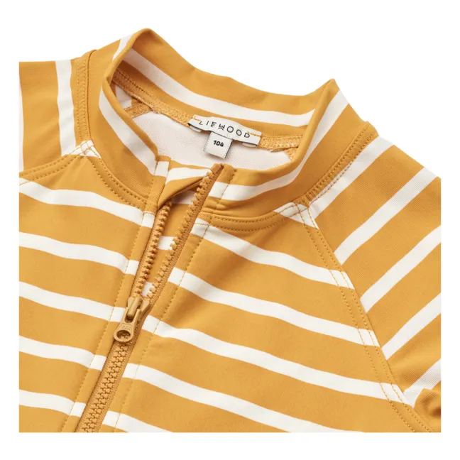 Max Striped UV Protection Jumpsuit | Mustard