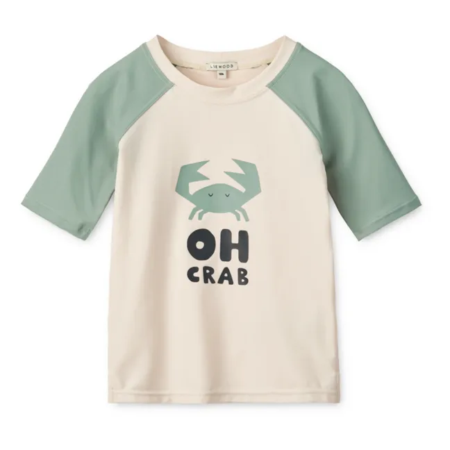 Maglietta con protezione UV Noah Crab | Verde menta