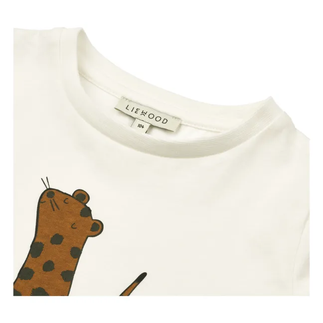 Maglietta Apia Leopard | Bianco