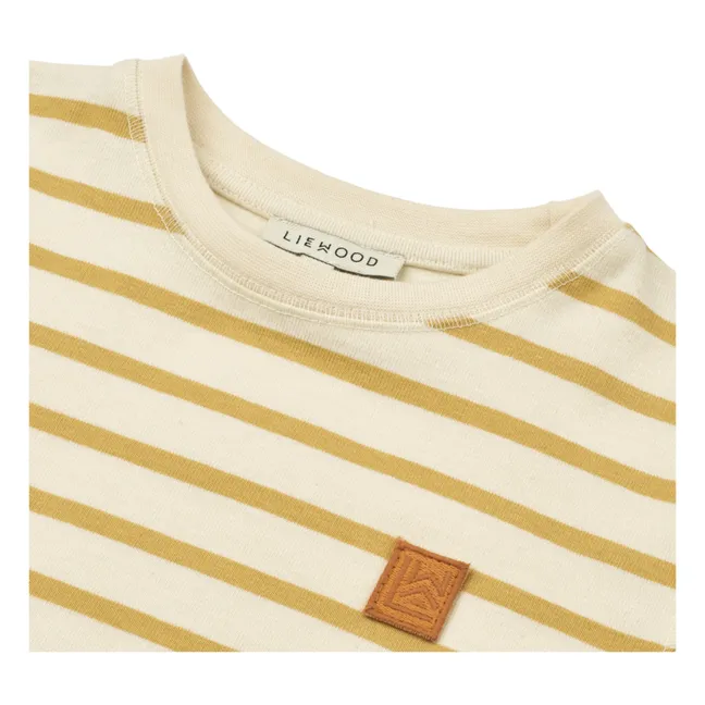 Sixten Striped T-shirt | Mustard